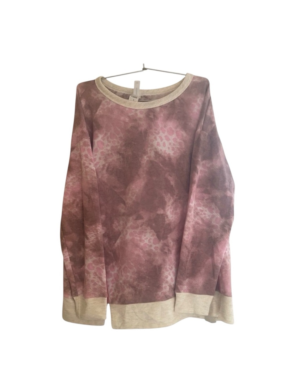 Honeyme Pink Print Sweatshirt Size M